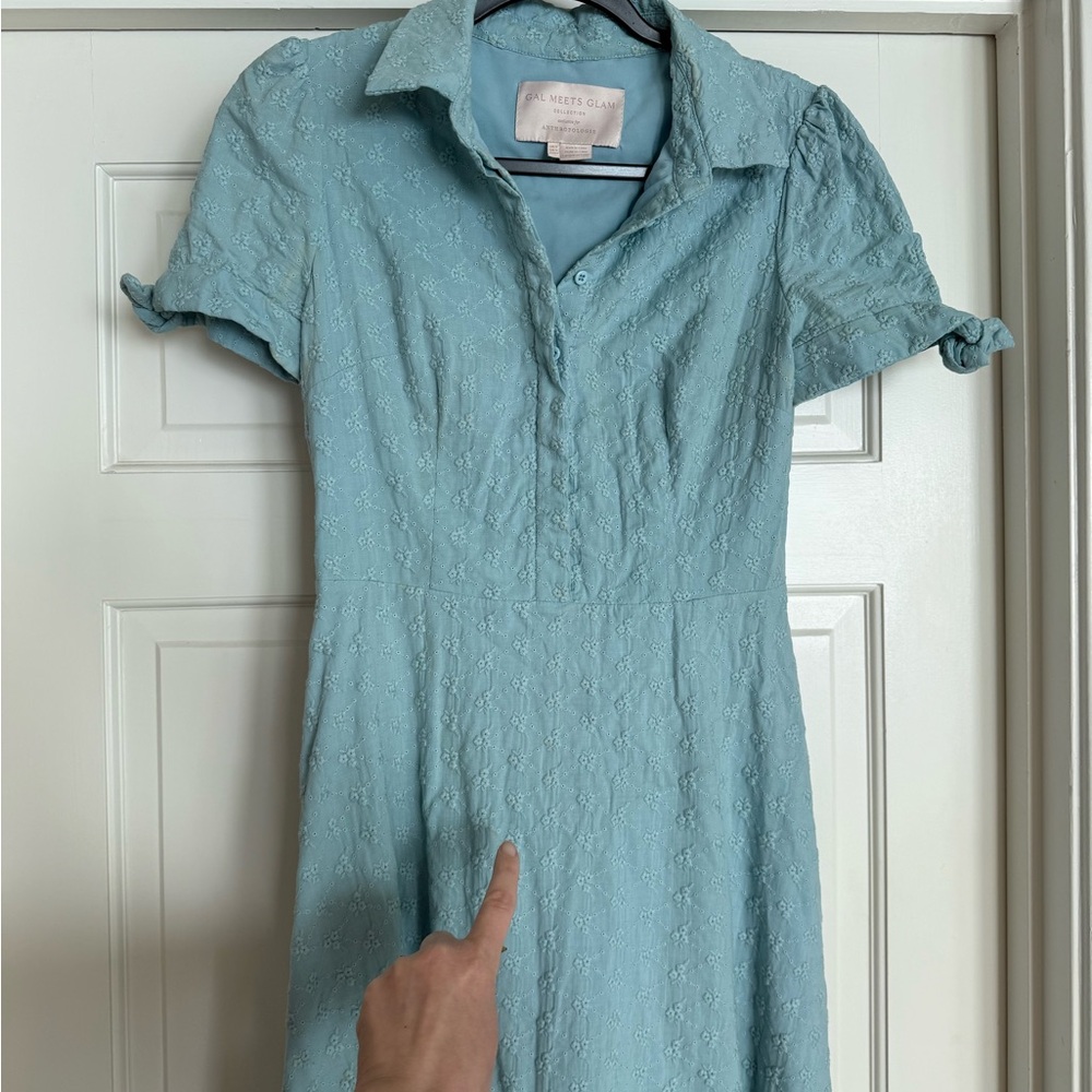 Gal Meets Glam Anthropologie Judith Eyelet Dress - Picture 5 of 10